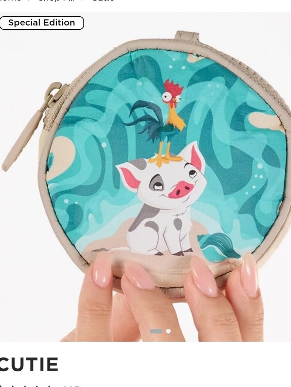 Aloha Collection x Disney Moana:Splash Pua, Heihei Cutie Pouch